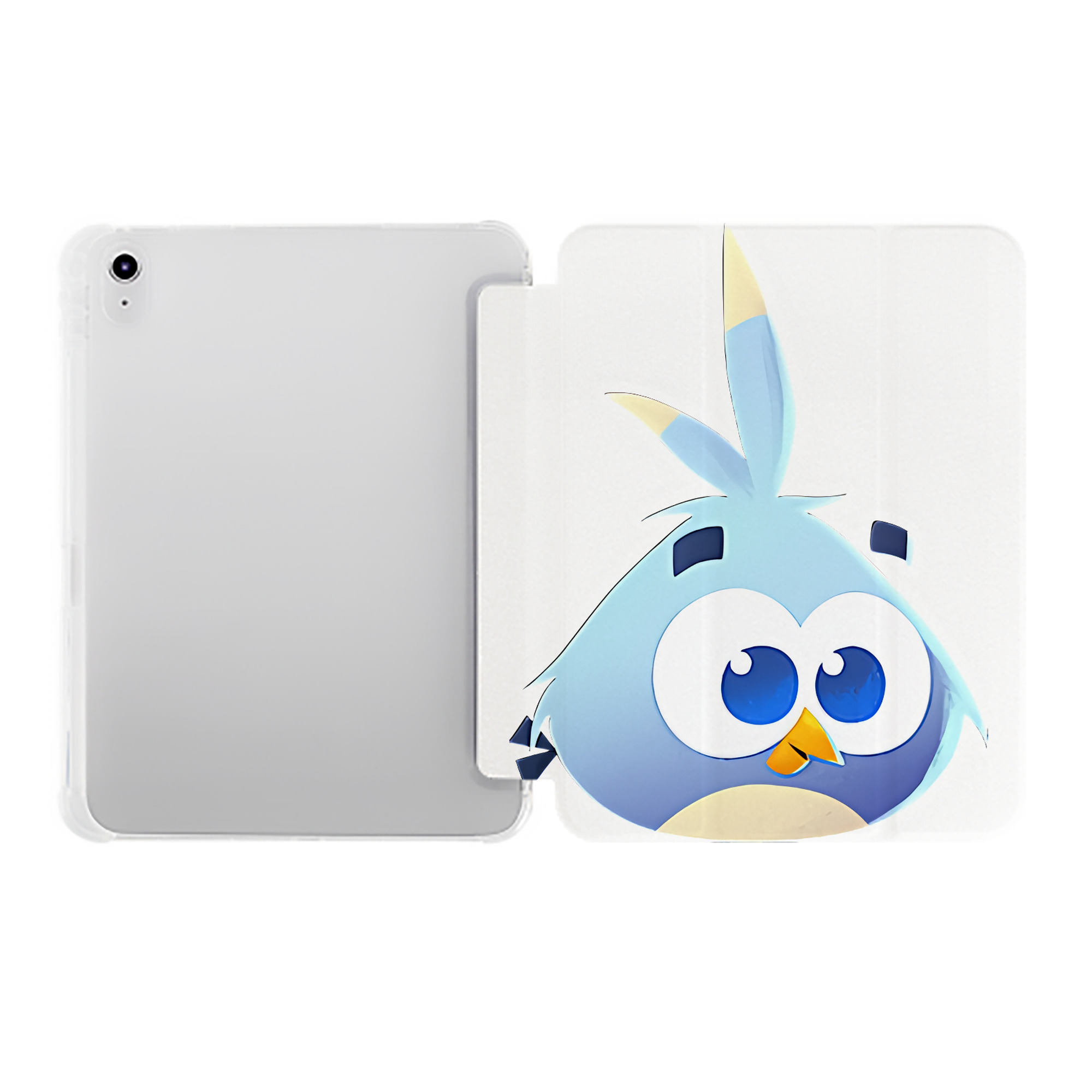 （画像用） Angry Birds アングリーバード IPad ケース ペン収納付き 三つ折りスタンド PUレザー×シリコン 対応機種9.5/10.5/10.9インチ